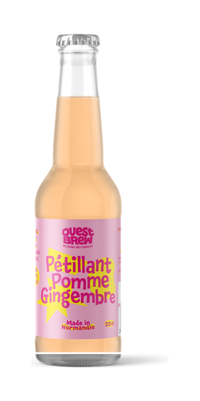 Pétillant pomme gingembre, carton de 6 bouteilles